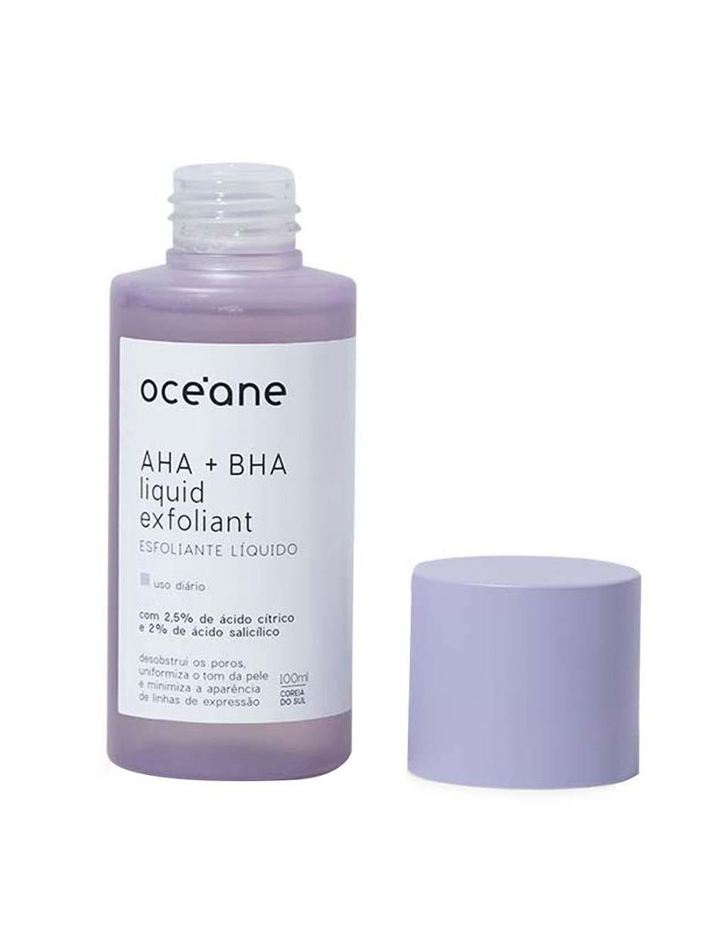 Esfoliante facial líquido renovador océane aha + bha