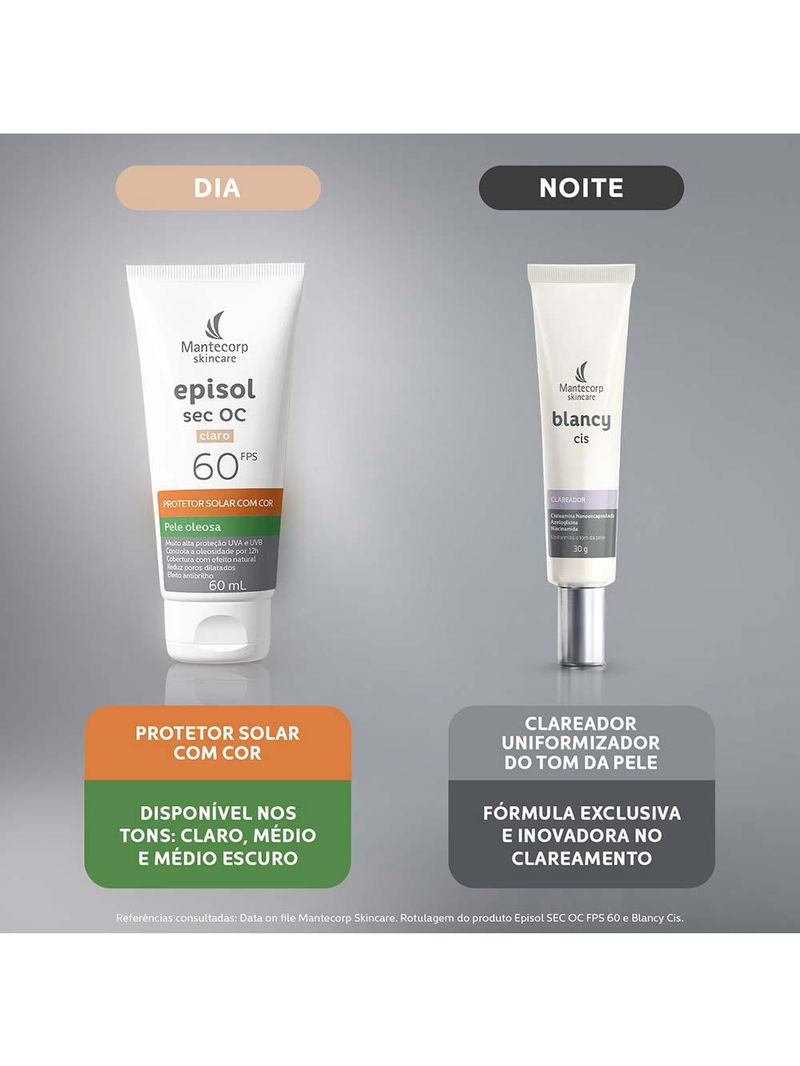 Clareador facial mantecorp blancy cis