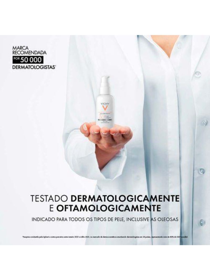 Protetor solar facial com cor vichy – uv-age daily fps60