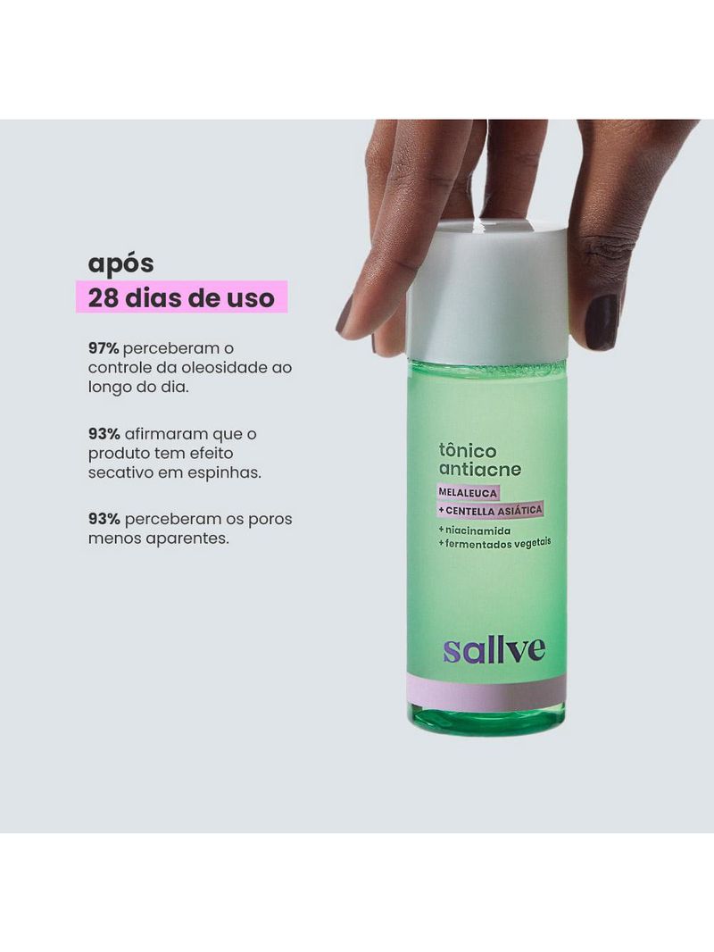 Tônico de limpeza facial antiacne sallve