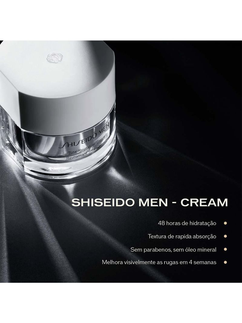 Creme facial shiseido men total revitalizer cream