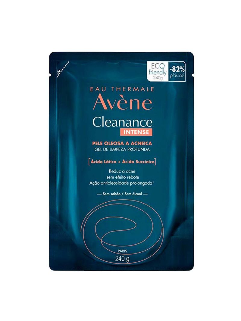 Gel de limpeza facial profunda avène cleanance intense refil - 240g