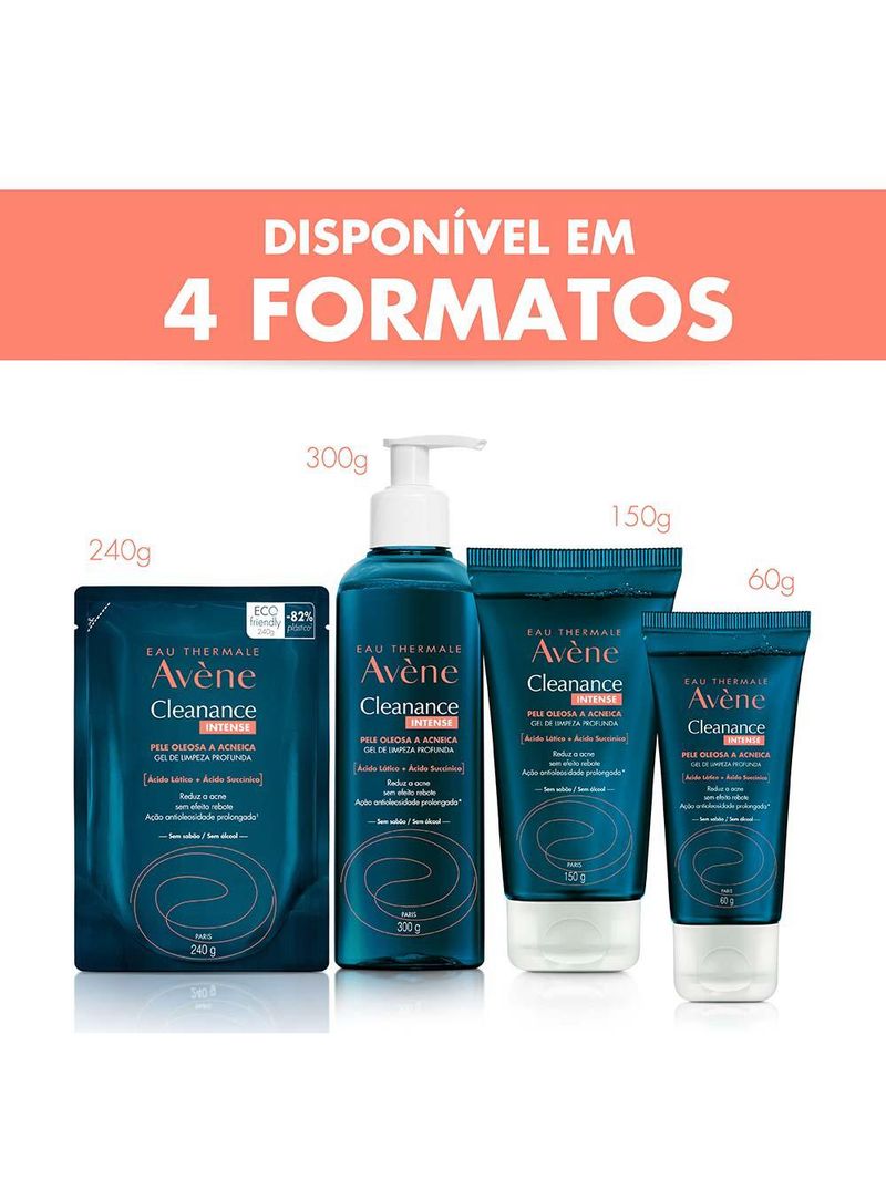 Gel de limpeza facial profunda avène cleanance intense refil - 240g
