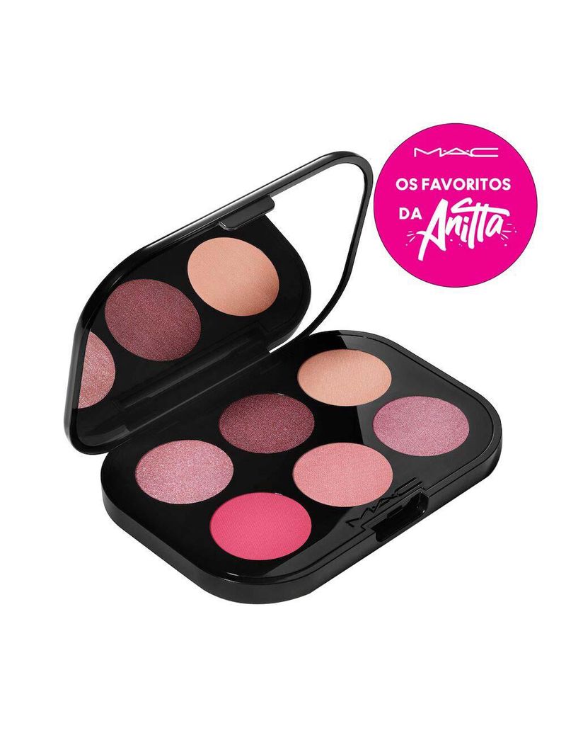 Paleta de sombras mac connect in colour eye shadow palette rose lens