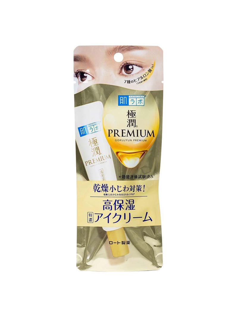 Hidratante para Área dos olhos hada labo gokujyun premium eye care