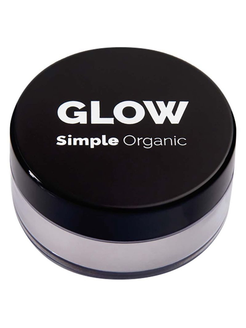 Iluminador em pó simple organic glow