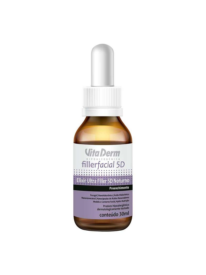 Elixir ultra filler 5d noturno vitaderm – filler facial