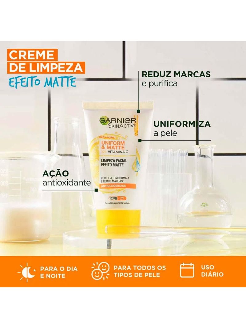 Garnier kit – gel de limpeza facial skin active + gel de limpeza facial skin uniform & matte
