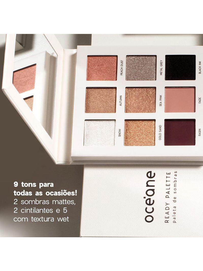 Paleta de sombras océane ready palette 20g