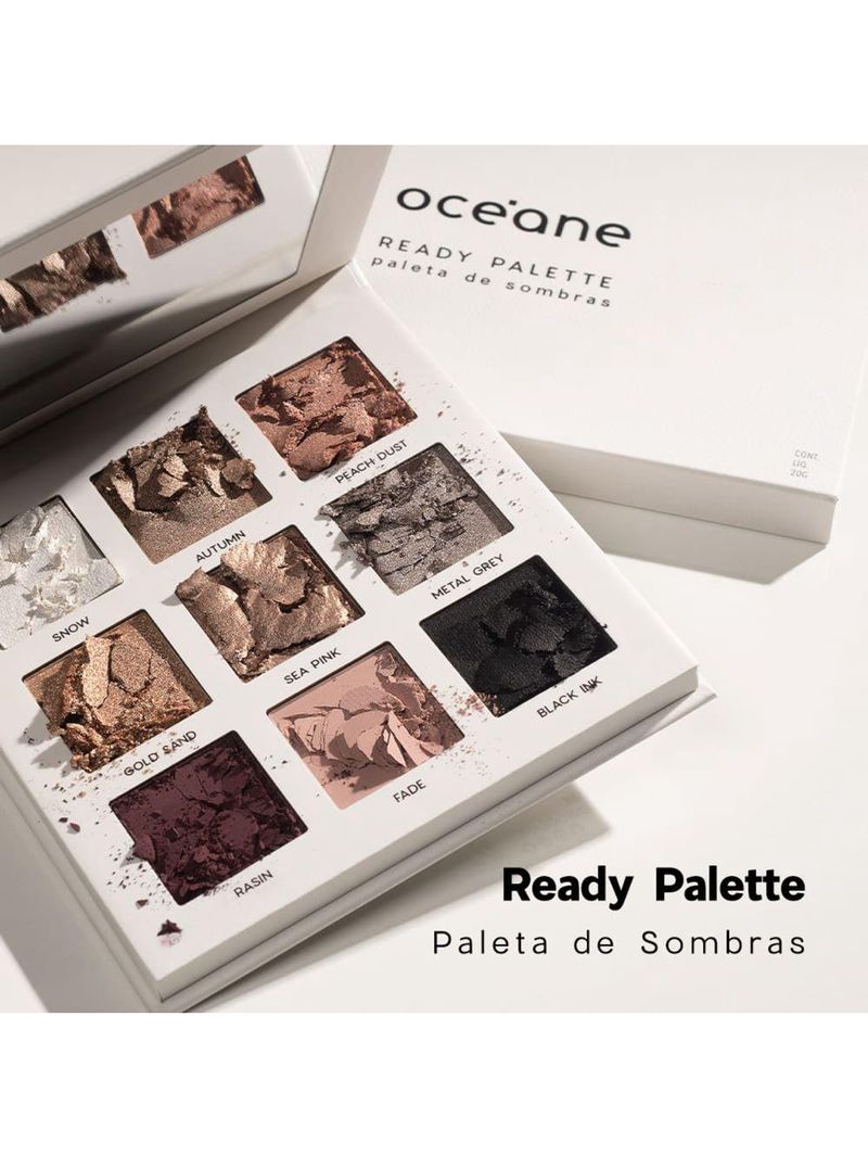 Paleta de sombras océane ready palette 20g