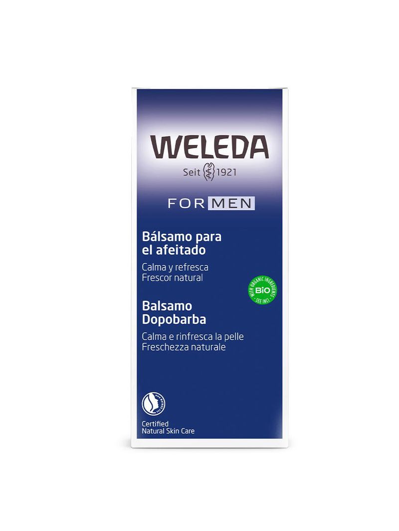 Bálsamo pós barba weleda - cuidados pós-barba