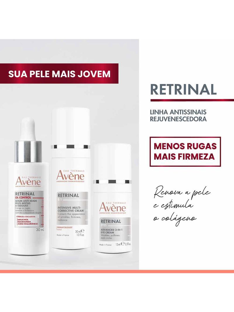 Creme para a Área dos olhos avène retrinal avançado 3 em 1