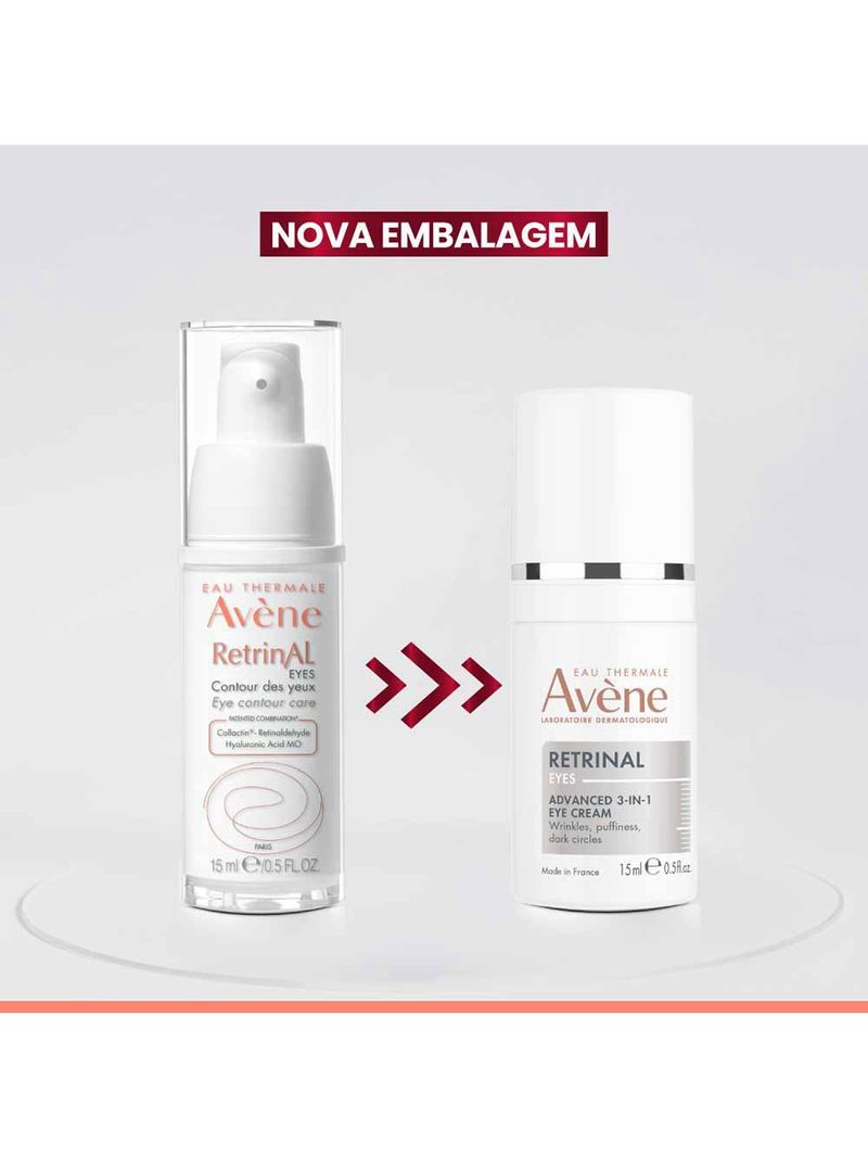 Creme para a Área dos olhos avène retrinal avançado 3 em 1