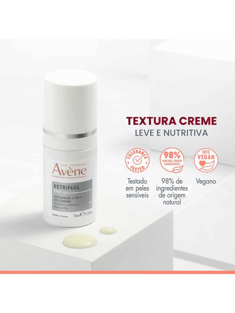 Creme para a Área dos olhos avène retrinal avançado 3 em 1