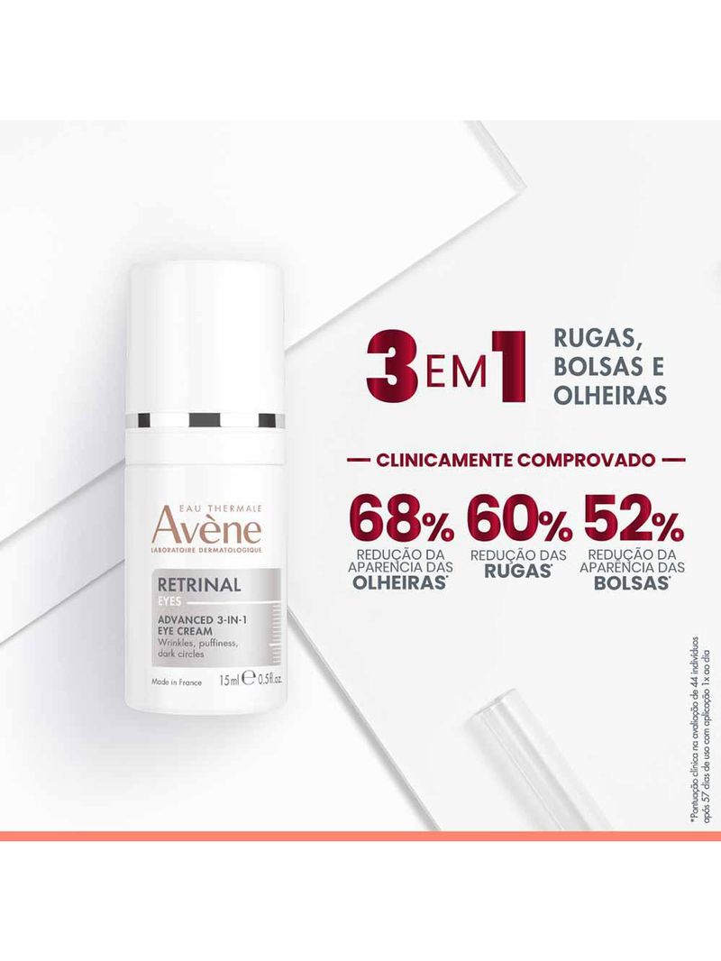 Creme para a Área dos olhos avène retrinal avançado 3 em 1