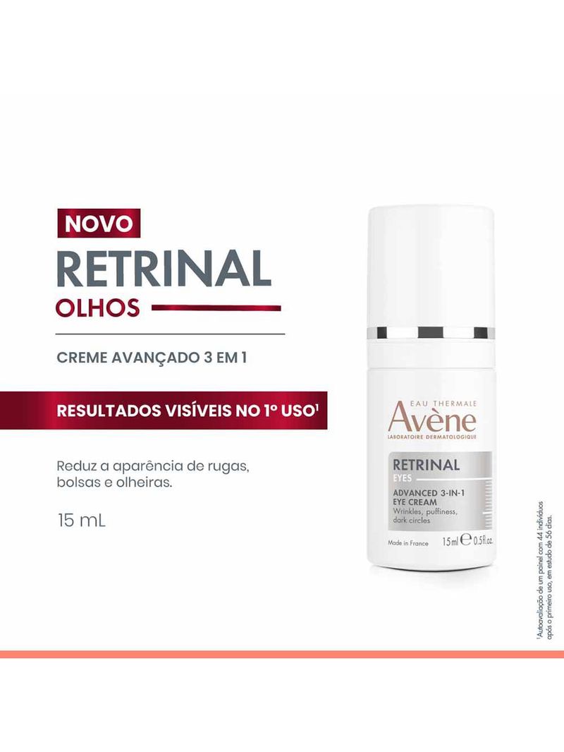 Creme para a Área dos olhos avène retrinal avançado 3 em 1