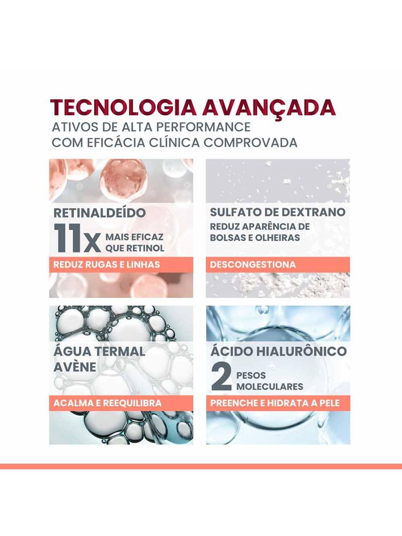Creme para a Área dos olhos avène retrinal avançado 3 em 1