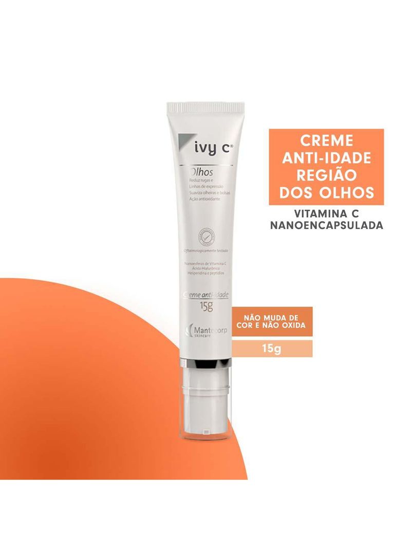 Creme anti-idade ivy c olhos - mantecorp skincare