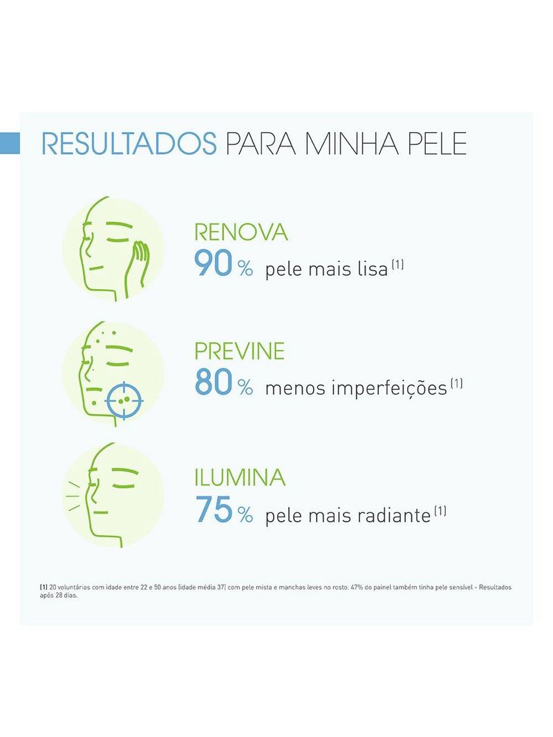 Sérum facial concentrado renovador para peles oleosas e acneicas bioderma sebium night peel