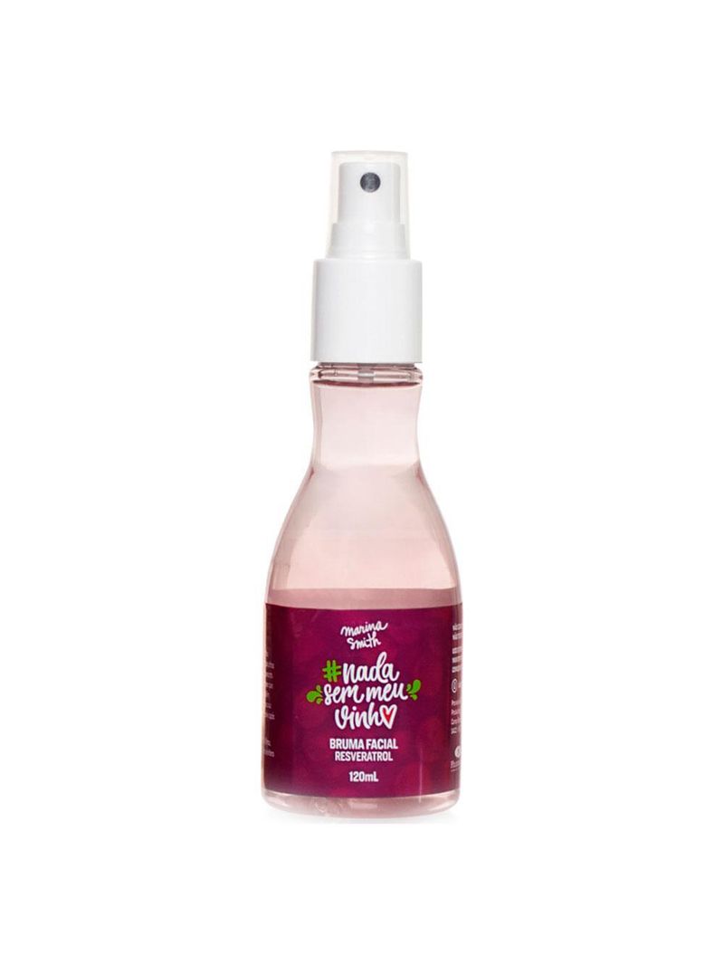 Bruma facial resveratrol marina smith nada sem meu vinho