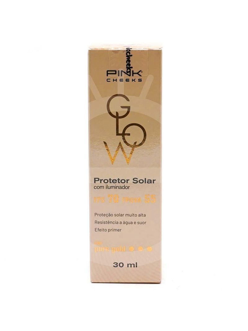 Booster facial pink cheeks glow pure gold
