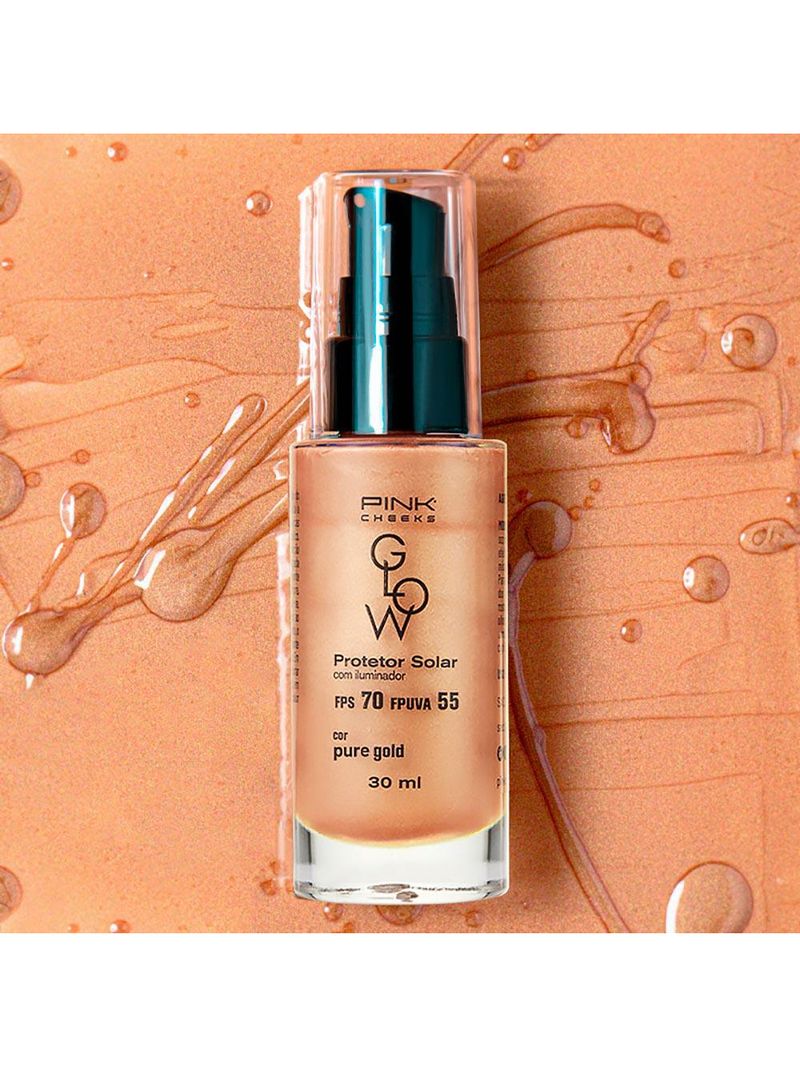 Booster facial pink cheeks glow pure gold