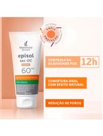 Mantecorp episol sec oc kit com 3 unidades – protetor solar facial com cor fps60 – médio 60ml