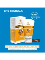 Protetor solar facial gel creme australian gold fps70