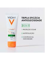 Vichy idéal soleil purify kit com 2 unidades – protetor solar facial fps70 – 40g