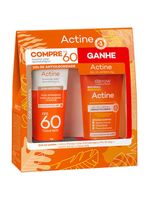 Darrow actine kit – protetor solar facial com cor fps60 + gel de limpeza facial