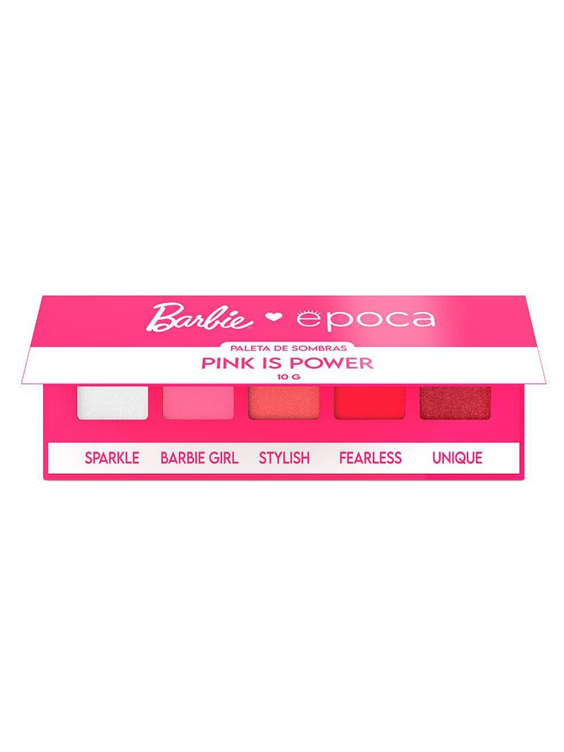 Paleta de sombras barbie by Época pink is power edição limitada