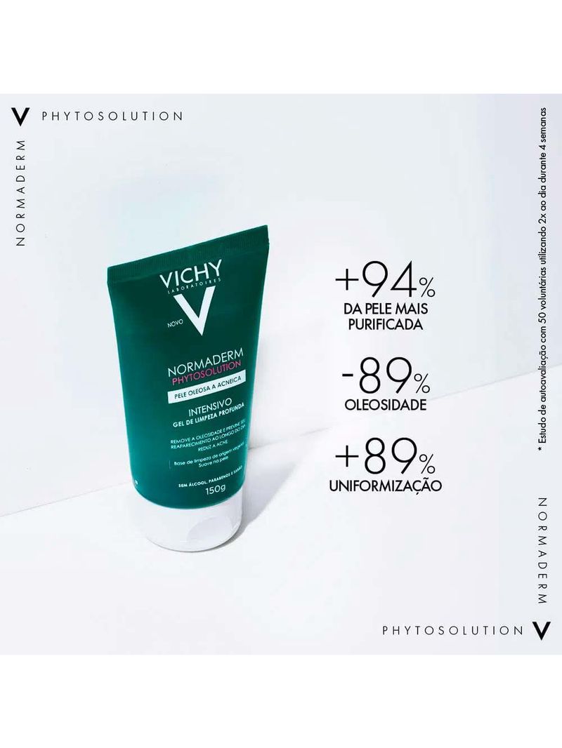 Vichy normaderm phytosoluion kit com 2 unidades – gel de limpeza facial intensivo 300g
