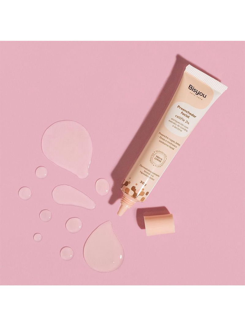 Gel preenchedor facial bisyou para linhas finas e rugas