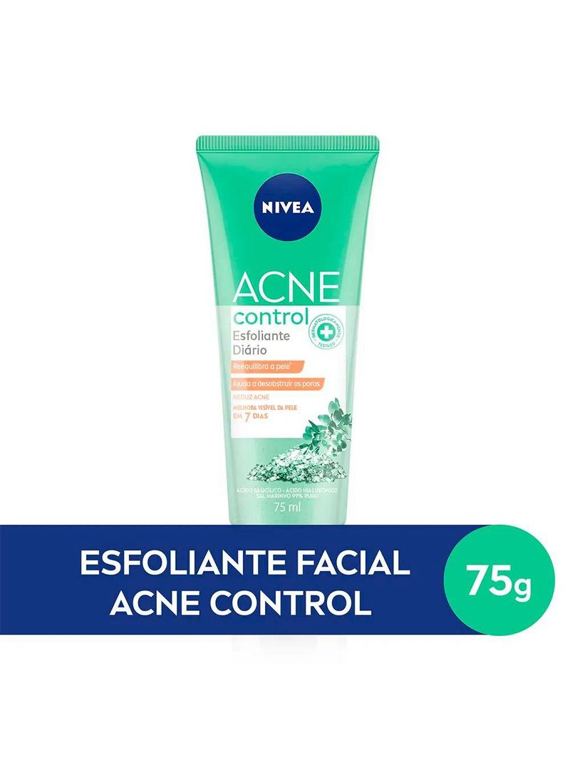 Nivea acne control kit – esfoliante facial 75ml + tônico facial 200ml + hidratante facial 50ml