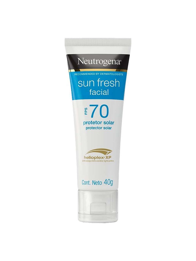 Protetor solar facial neutrogena sun fresh fps 70