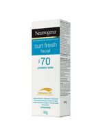 Protetor solar facial neutrogena sun fresh fps 70