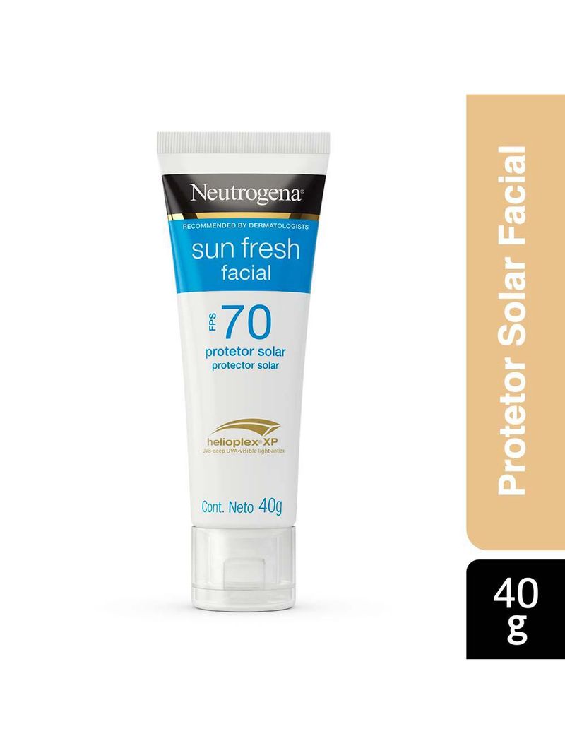Protetor solar facial neutrogena sun fresh fps 70