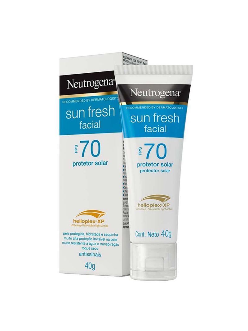 Protetor solar facial neutrogena sun fresh fps 70