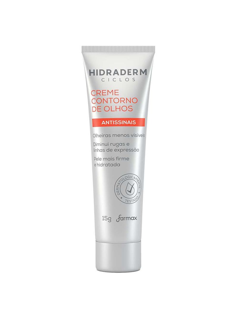 Creme antissinais para contorno dos olhos hidraderm ciclos