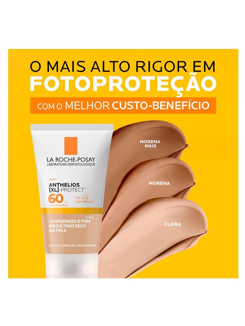 Protetor solar facial com cor la roche posay – xl protect fps 60