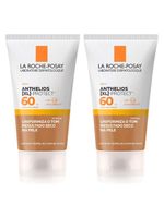 La roche-posay anthelios xl protect kit com 2 unidades – protetor solar facial com cor 40 (morena) fps60 – 40g