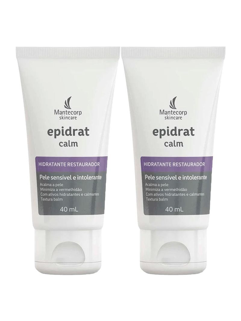 Kit epidrat calm mantecorp 2x hidratante facial 40g