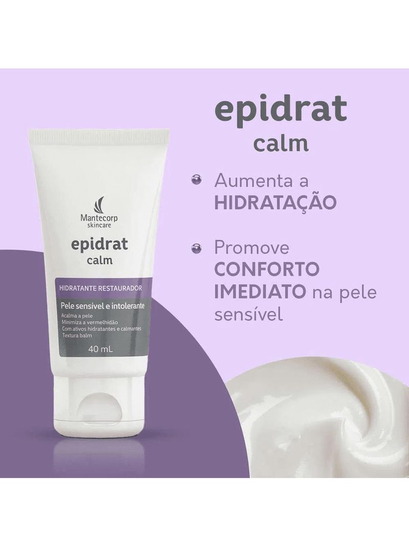 Kit epidrat calm mantecorp 2x hidratante facial 40g