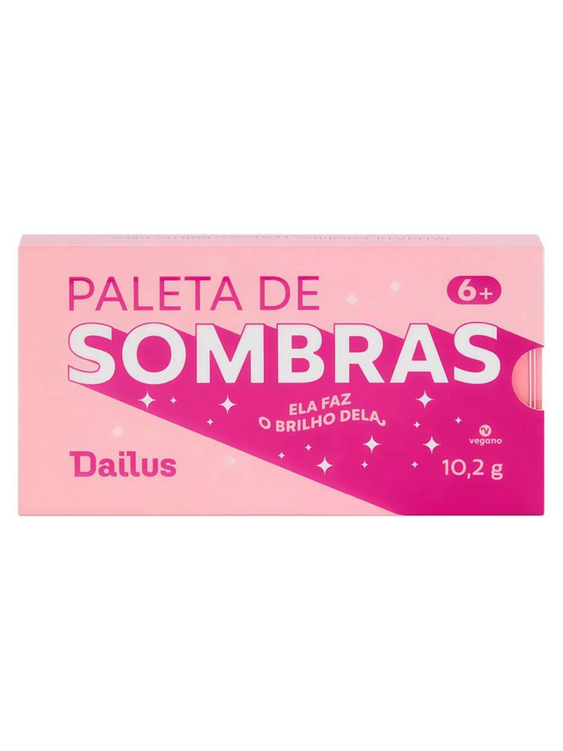 Paleta de sombras dailus ela faz o brilho dela