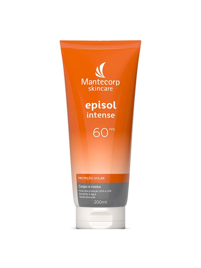 Protetor solar facial e corporal mantecorp skincare – episol intense fps60