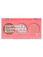 Paleta de contorno & iluminador & blush dailus pele de milhões 2