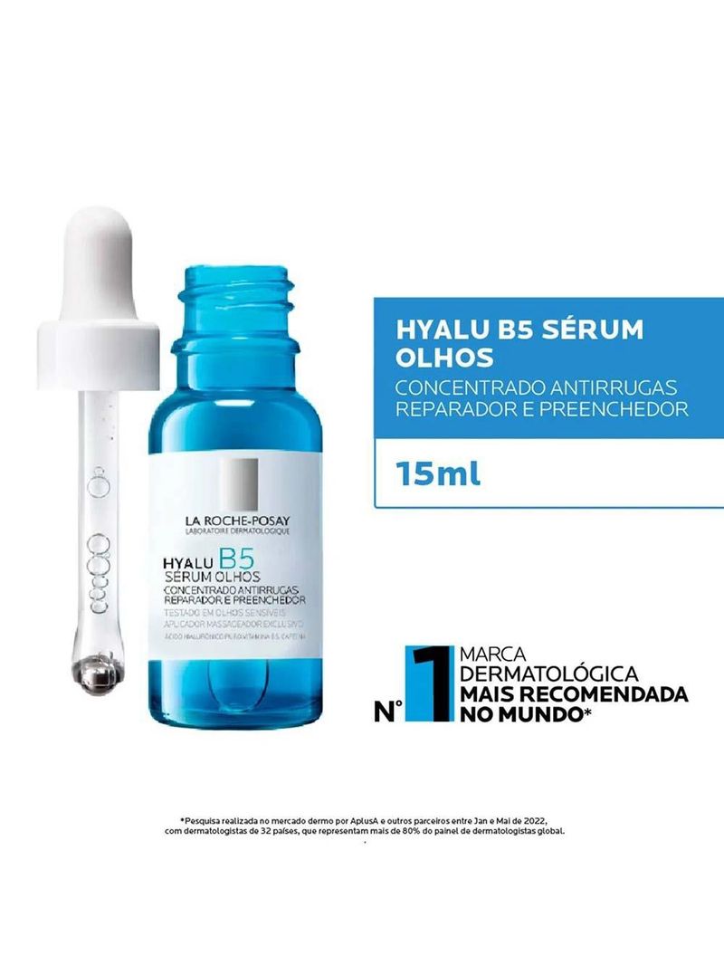 Sérum reparador para Área dos olhos la roche posay - hyalu b5 eye