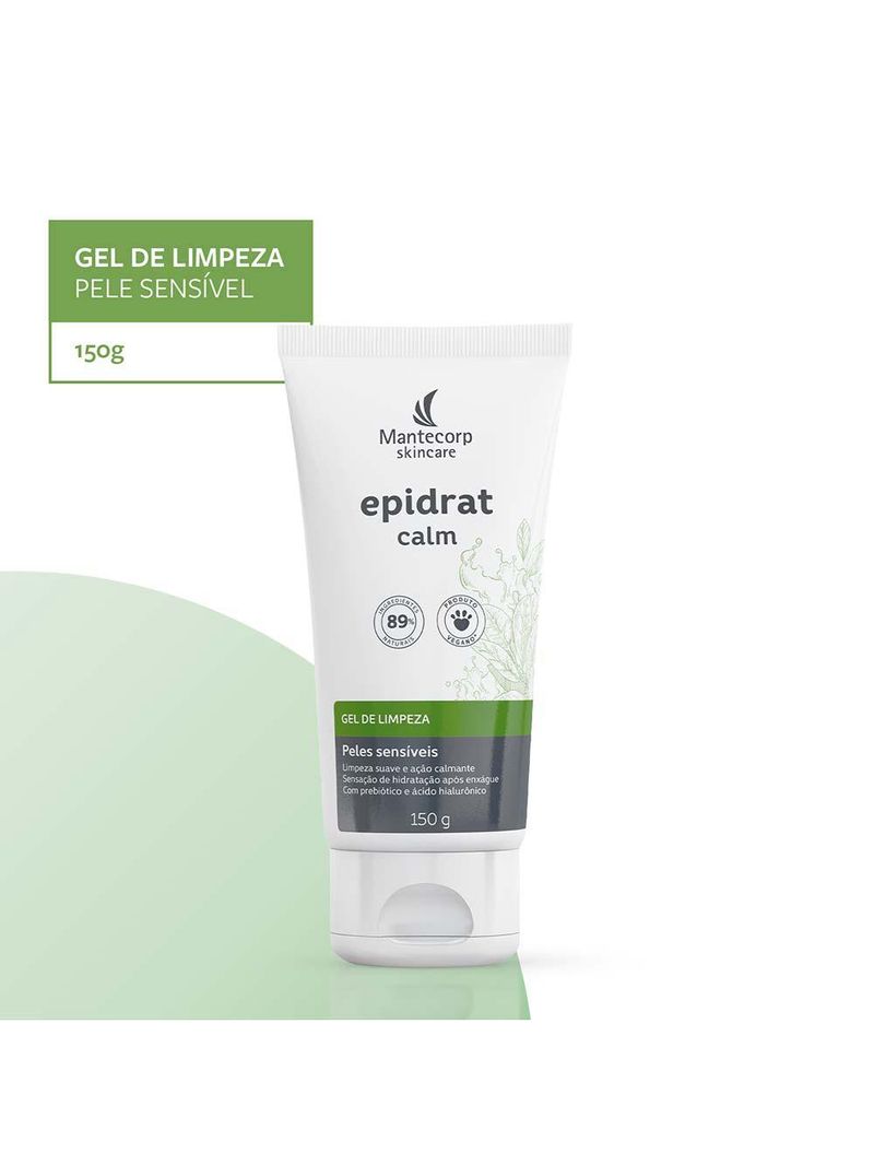 Gel de limpeza facial epidrat calm mantecorp skincare