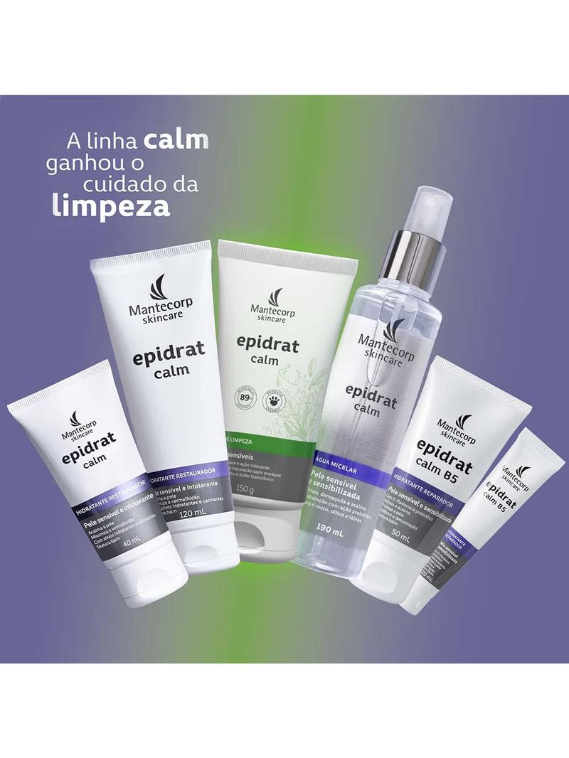 Gel de limpeza facial epidrat calm mantecorp skincare