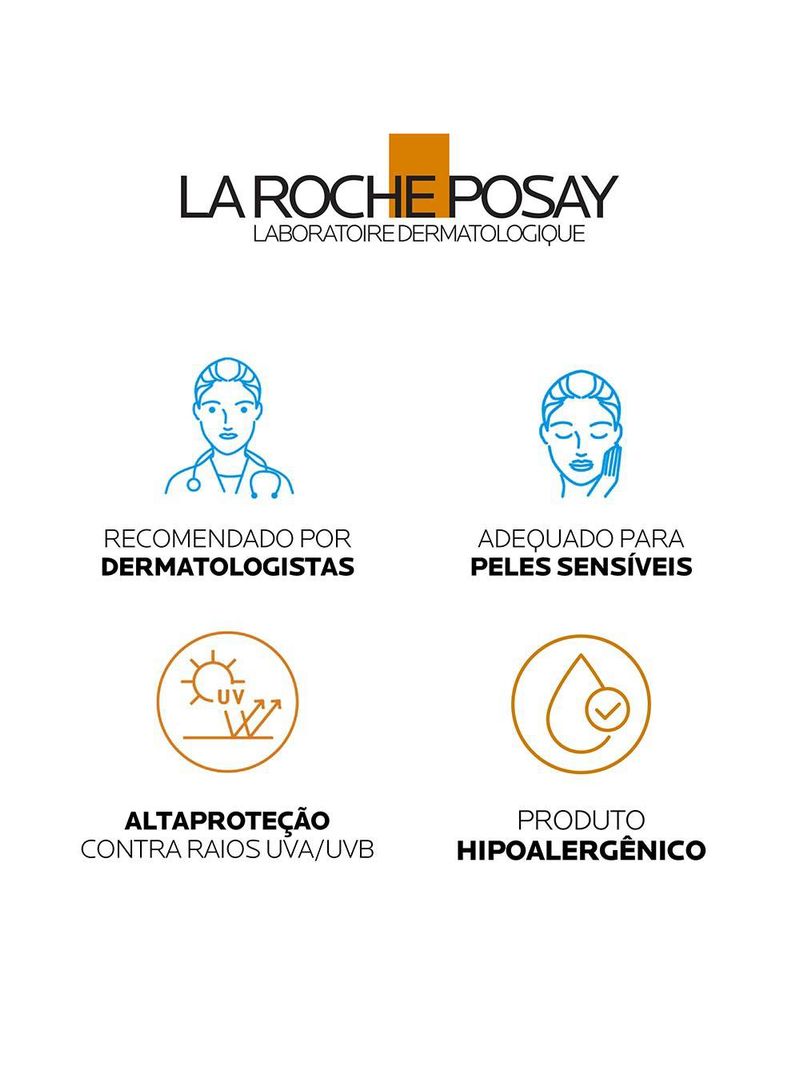 Protetor solar facial com cor la roche-posay anthelios airlicium+ fluido fps50